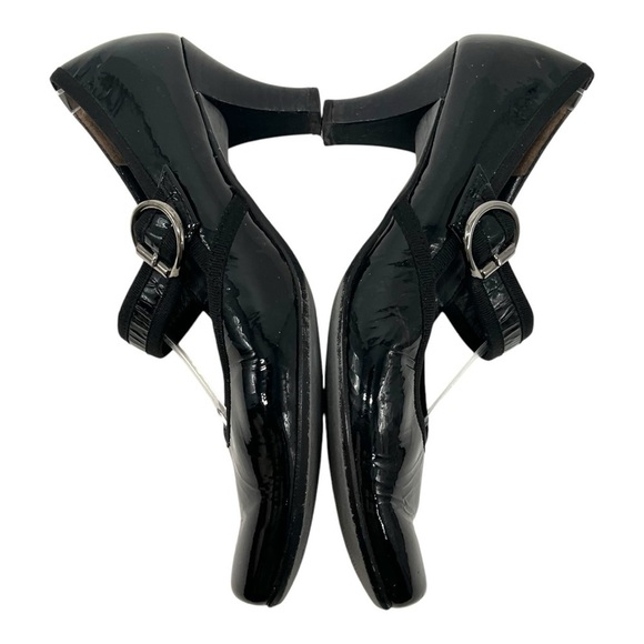 Paul Green Black Patent Leather Mary Jane Handcrafted Heels Women’s 7.5 - Picture 11 of 16